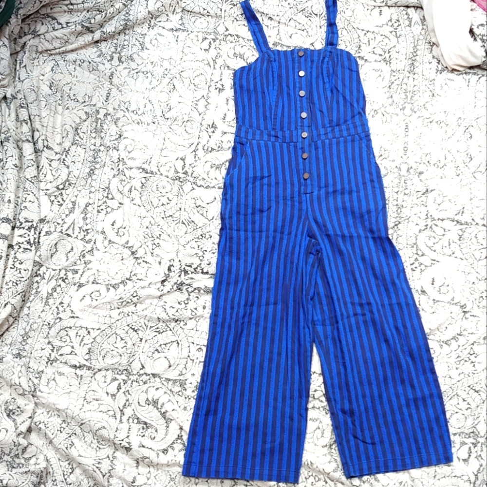 NWT! Stripe jumpsuit